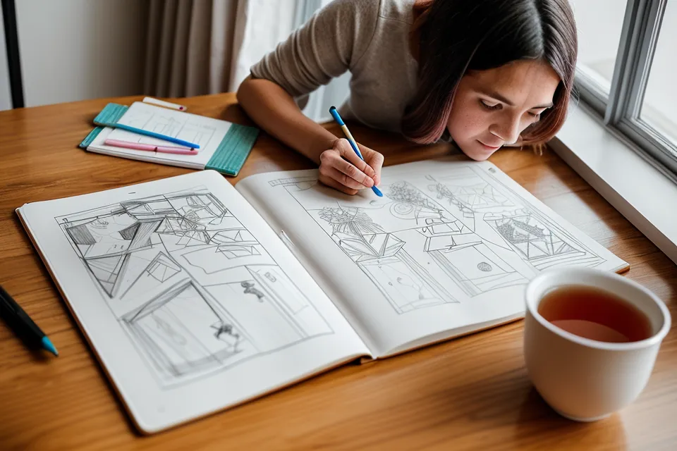 Vectorisation d'un logo dessiné à la main, du croquis crayon au tracé numérique