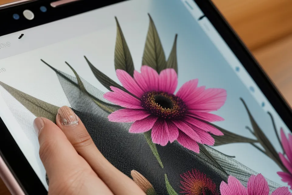 Gros plan d'un logo illisible sur un profil Instagram affiché sur un smartphone.